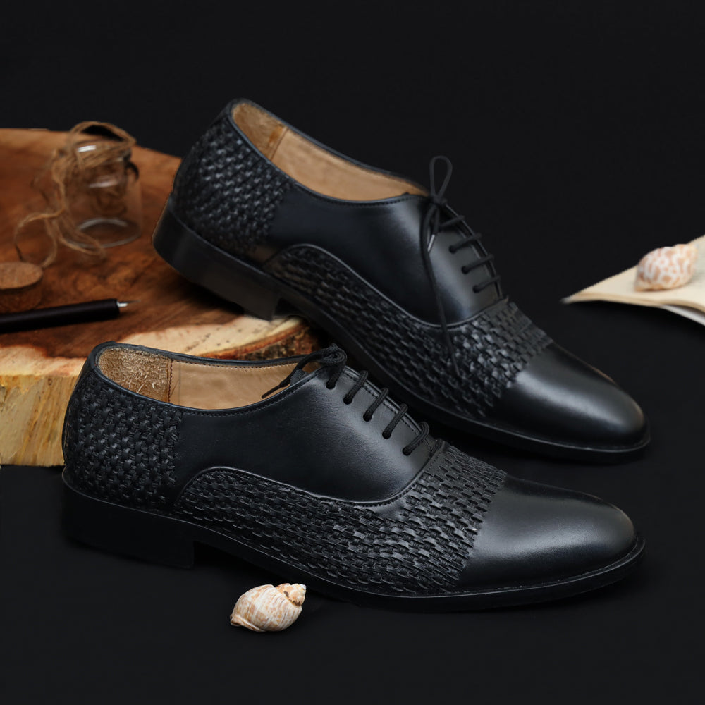 Handmade Formal Lace Up Leather Shoes- 13954