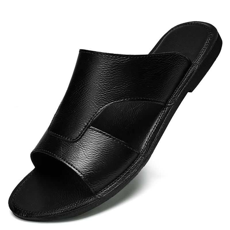 High Quality Soft Leather Slippers- CH 2102