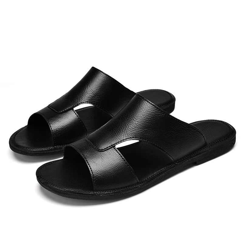 High Quality Soft Leather Slippers- CH 2102