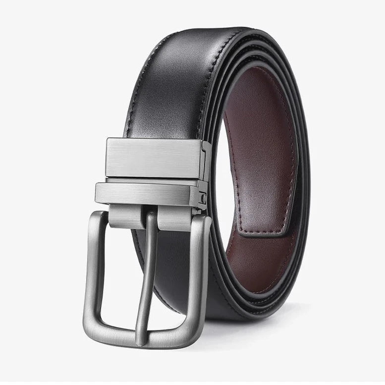 Genuine Leather Men Reversible Belt