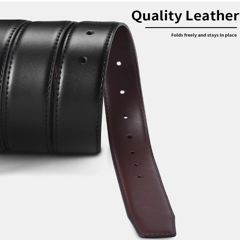 Genuine Leather Men Reversible Belt