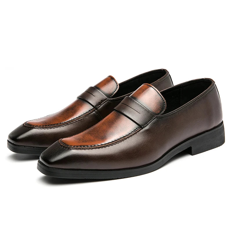 Men Leather Causal Shoes- 3076-CHM-207