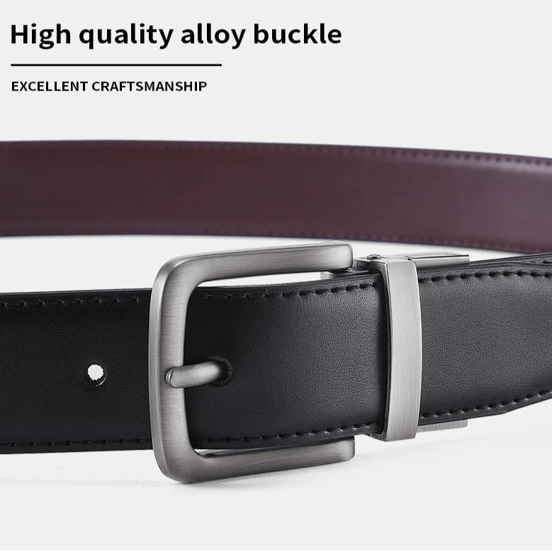 Genuine Leather Men Reversible Belt