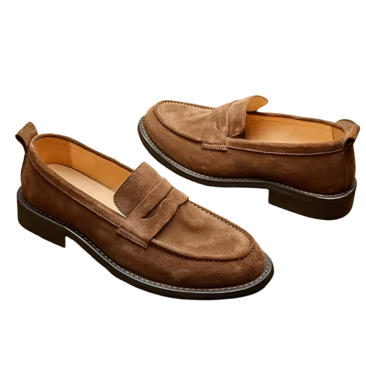 Men Suede Leather Loafers- SU 2120