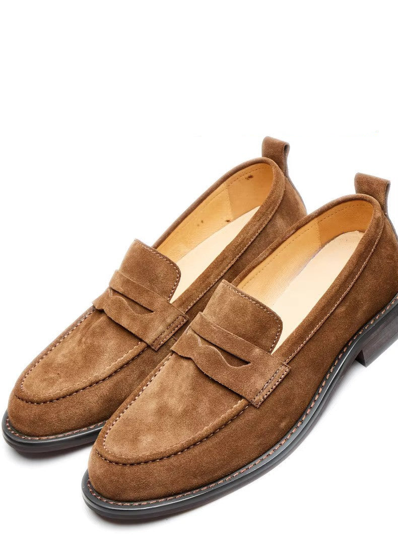 Men Suede Leather Loafers- SU 2120