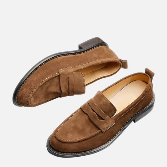 Men Suede Leather Loafers- SU 2120