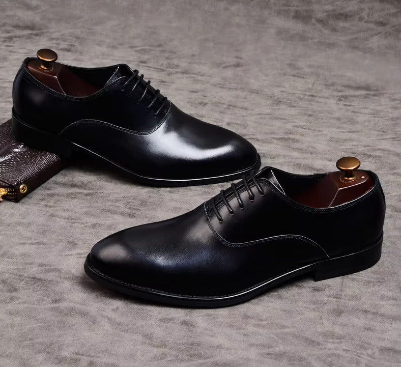 Mens Formal Shoes Leather Oxford Shoes-3074-CHM-205