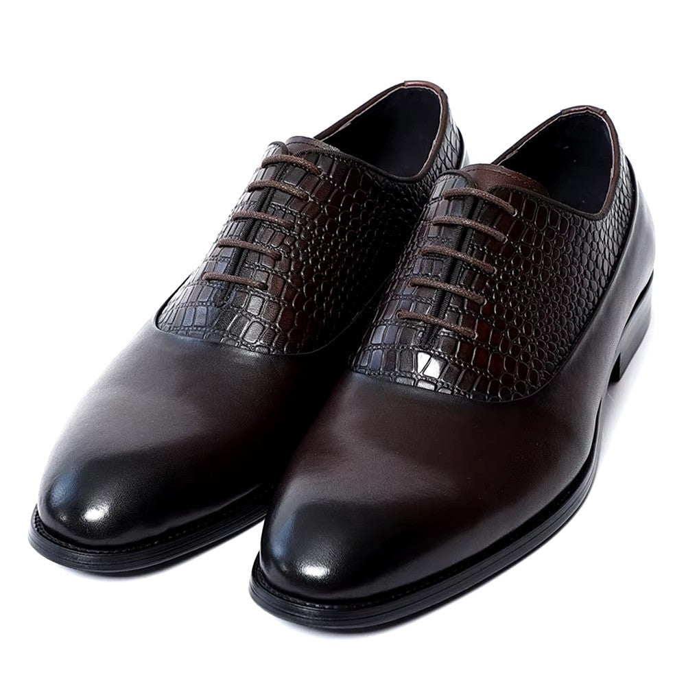 Luxury Original Men Leather Lace-up Shoes-3073-CHM-204