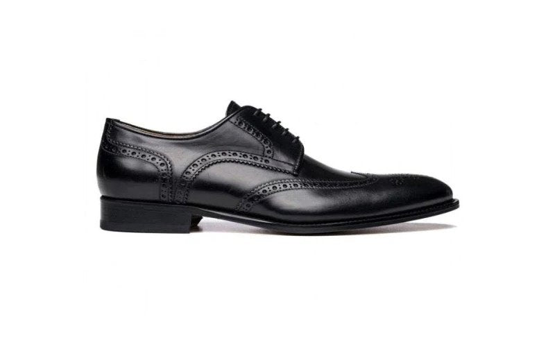 Wingtip Black Antique Shoes-13933